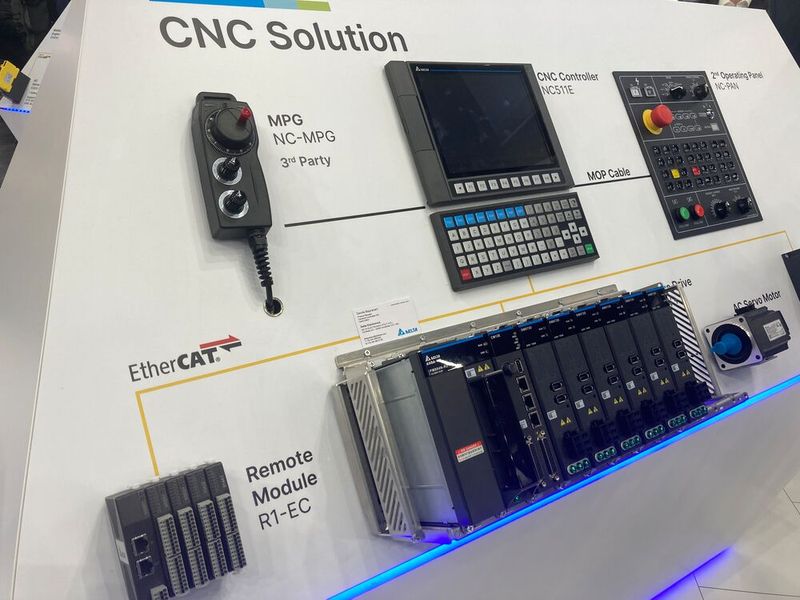 Die NC5-CNC-Plattform von Delta für anspruchsvolle Merhachsanwendungen. (Bild: Stefanie Michel)