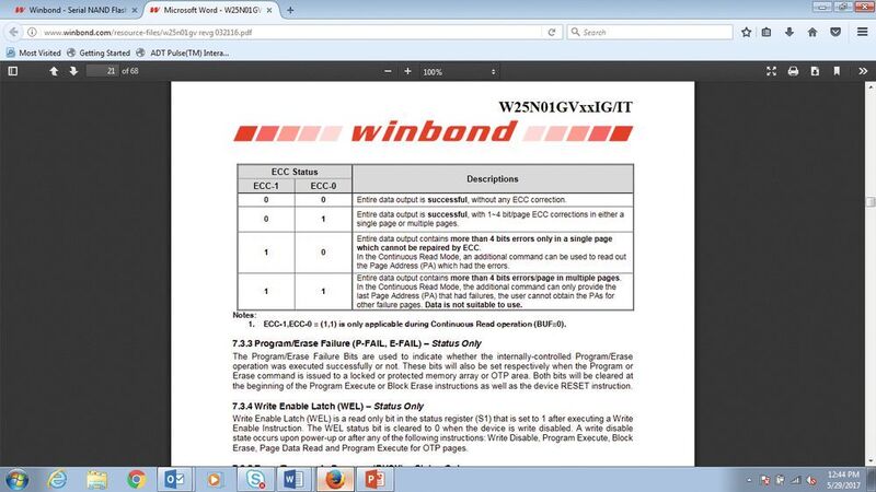 Abbildung 3: Das Fehlerprotokoll im Winbond-Serial-NAND hilft, potenziell schwache Zellen oder Blöcke zu erkennen. (Winbond)