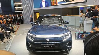 Die Premiere des Byton M-Byte auf der IAA 2019 in Frankfurt. (Svenja Gelowicz/»Automobil Industrie«)