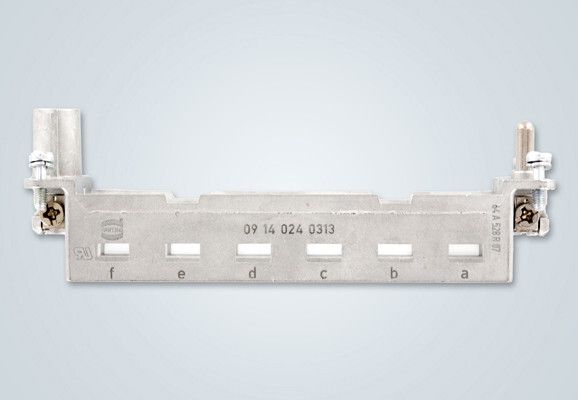 Bild 1: Original des Gelenkrahmens des Herstellers aus Espelkamp mit Harting-Logo (Bild: Harting)