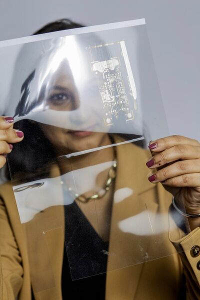 Assistant Professor Shweta Agarwala, Department of Electrical and Computer Engineering, Aarhus University: “PE (printed electronics) is an industry relevant technology and the gateway to future portable electronics, where advanced printers can print complex circuits on any material”. (Shweta Agarwala)