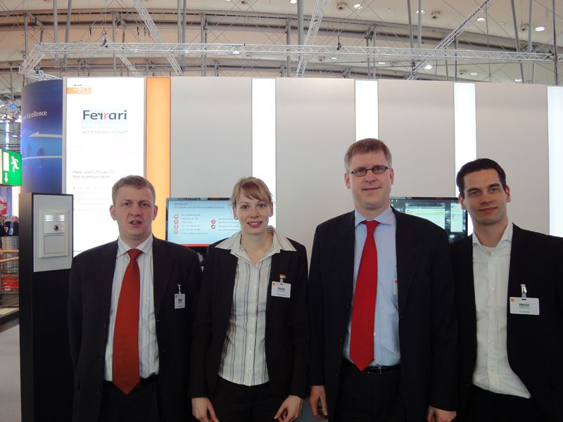 Das Ferrari-Team war voll auf UCC eingestellt (v.l.): Jörg Schmohl, Annett Schilling, Stephan Leschke und Dirk Krüger (Archiv: Vogel Business Media)