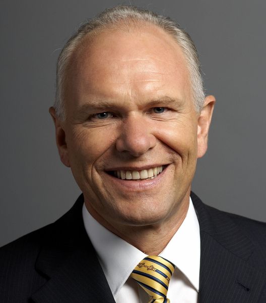Hans Hess, Swissmem-Präsident, findet die Branchenzahlen ermutigend. Jedoch müsse sich die Aufwärtsbewegung in der MEM-Industrie fortsetzen, damit man wirklich von einer Trendwende sprechen könne, betont er. (Bild: Swissmem/Ben Huggler)