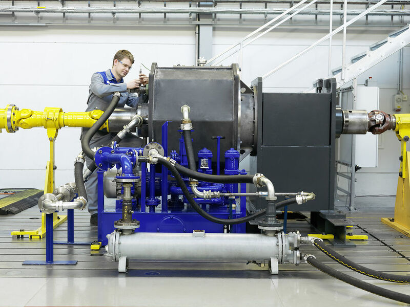 Fig. 1: New TurboBelt fluid coupling on the Voith Turbo test field in Crailsheim, Germany.  (Picture: Voith Turbo)