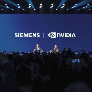 Siemens und Nvidia entwickeln gemeinsam neue Angebote, die industrielle und physische KI in alle Branchen und industriellen Arbeitsabläufe integrieren und nicht zuletzt ihre eigenen Betriebsabläufe beschleunigen sollen.(Bild:  Siemens)