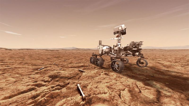 In diesem Jahr startet die NASA-Mission Mars 2020 mit dem Rover Perseverance. Maxon liefert neun bürstenlose DC-Motoren für das Marsfahrzeug. (NASA/JPL)