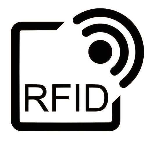 Als ISO-Standard veröffentlichtes RFID-Emblem. Als ISO-Standard veröffentlichtes RFID-Emblem.