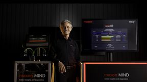 Claude Jaquemet demonstrates the Maxon Mind demo system. (Source: Maxon)