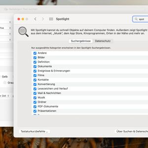 Die Suchbasis für das Finder-Add-On HoudaSpot und für Finder-Alternative ist Spotlight.(Bild:  Joos (Screenshot))
