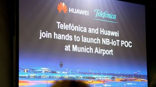 Huawei und Telefónica Deutschland gaben auf der Hannover Messe 2018 ein gemeinsames NB-IoT Smart Metering-Pilotprojekt für den Flughafen München bekannt. (Bild: Lisa Marie Waschbusch)