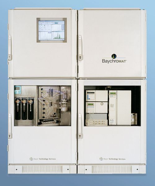 Abb.1: Durch die integrierte  automatisierte Probenvorbereitung  können mit dem Baychromat sämtliche Schritte für die Aufbereitung der  Prozessprobe online und in kurzer Zeit  durchgeführt werden. (Archiv: Vogel Business Media)