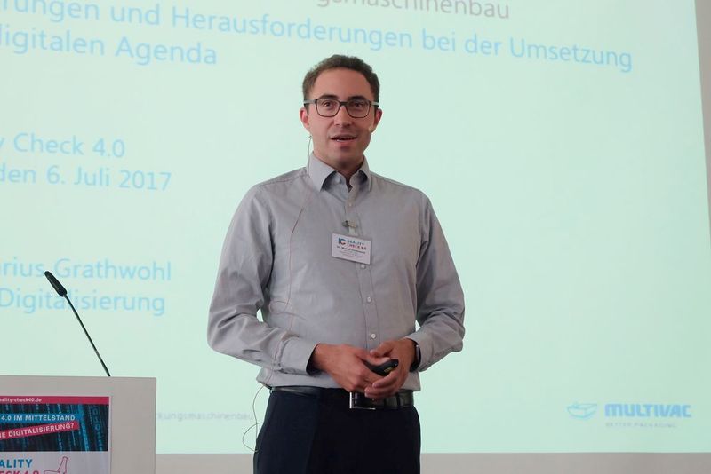 Dr. Marius Grathwohl, Digitalisierungsexperte bei Multivac: 