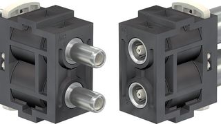Das 6 GHz Koaxialmodul für das modulare Steckverbindersystem CombiTac. (Stäubli Electrical Connectors )