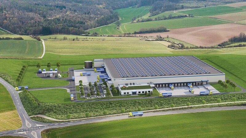 Jüngst fand der Spatenstich für das neue Teileverteilzentrum von Paccar Parts im bayerischen Maßabach statt. So wird es mal aussehen, wenn ab 2024 DAF-Trucks-Komponenten von dort aus ihren Weg zu ihren Bestimmungsorten nehmen.