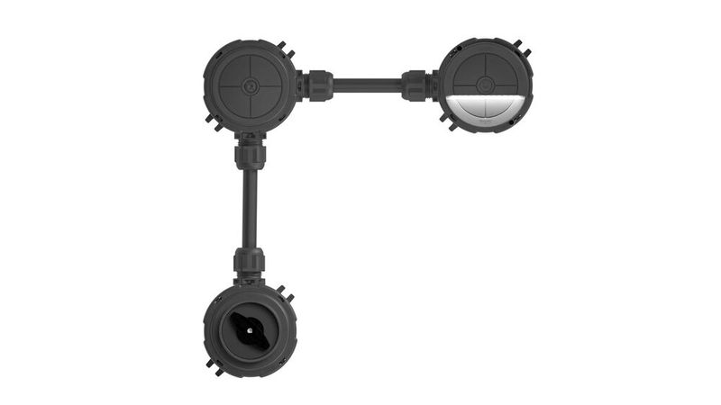 Das Wiska Combi 304 System besteht aus Drehschalter, Abzweigdose und LED-Leuchte. (Bild: Wiska Hoppmann)
