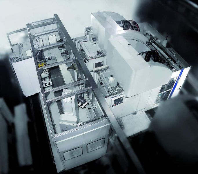Bild 1: Durch die parallele Anordnung der Bearbeitungsmodule mit der Module Handling Unit in der Mitte sind alle Maschinen über sehr kurze Wege miteinander verbunden. (Archiv: Vogel Business Media)