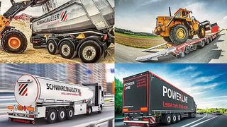 Die rund 150 verschiedenen Transportlösungen von Schwarzmüller decken ein enormes Einsatzspektrum ab. Im Sinne der Energieeffizienz optimiert das Unternehmen seine Lösungen mit Simulation. (Bild: Schwarzmüller)