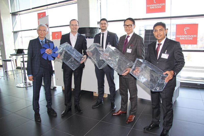 Vorgestellt wurde der Solar-Ice-Maker auf der Hannover Messe 2023.  (Bild: Ziehl-Abegg)