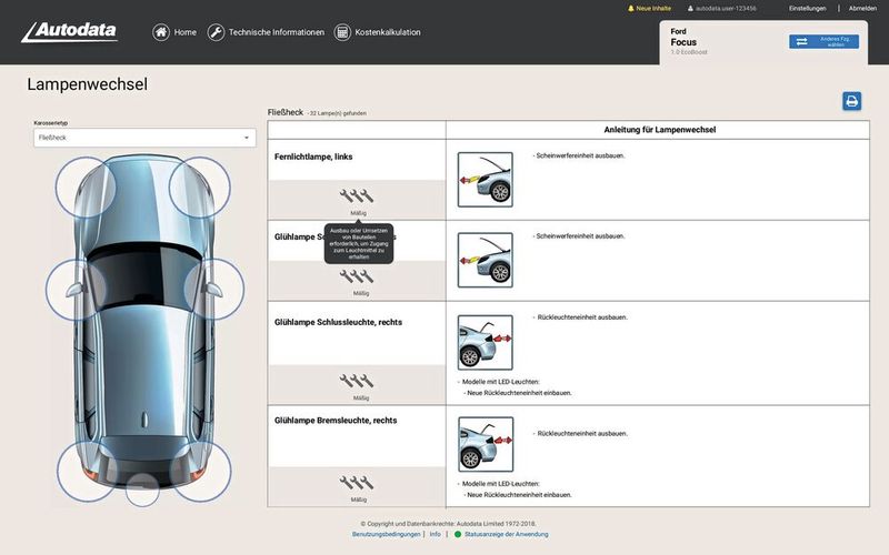 Spezielle Module für häufig wiederkehrende Arbeten sparen Zeit, Geld und Stress  (Bild: Solera/Autodata)