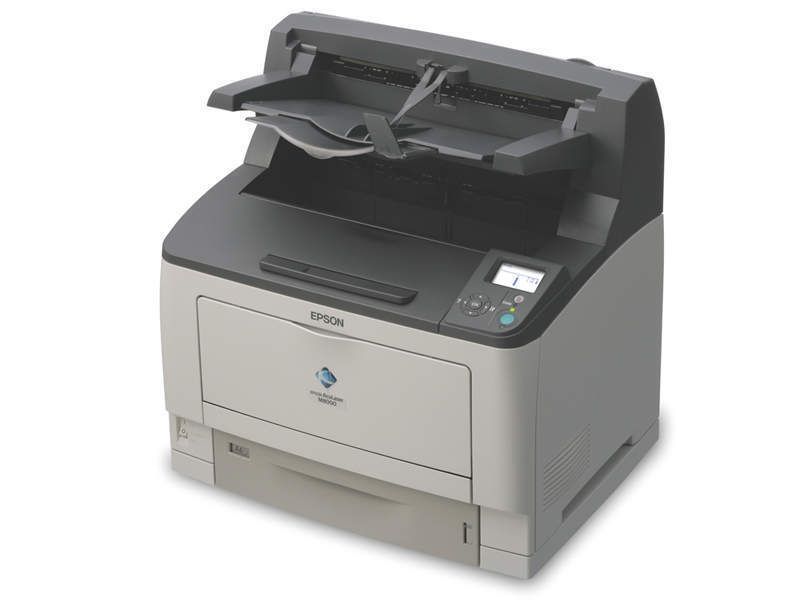 Für den Aculaser M8000N bietet Epson als Zubehör neben mehreren Papierzuführungen auch eine Sortier- und Hefteinheit an. (Archiv: Vogel Business Media)