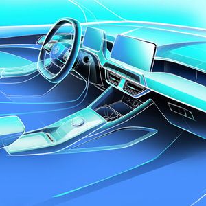 Innen soll es zwei Displays geben.(Bild:  MG)