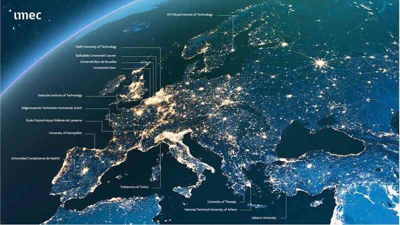 Das belgische Forschingsinstitut hat ein europäisches Universitätskonsortium zum Thema CMOS 2.0 eins Leben gerufen. In ihm werden 26 Universitätsgruppen vereint, um Chiptechnologien zu erforschen, die über herkömmliche Transistorskalierungen hinausgehen.(Bild:  Imec)