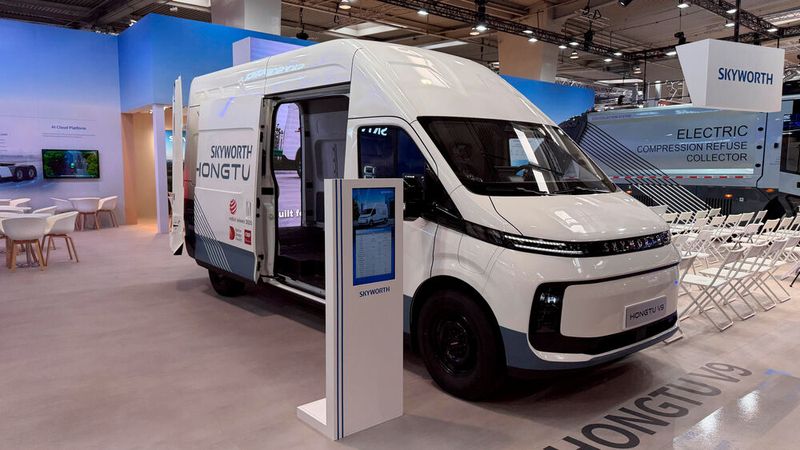 Skyworth was one of the lesser-known names at the IAA in Hanover. (Image:Wehner - VCG)