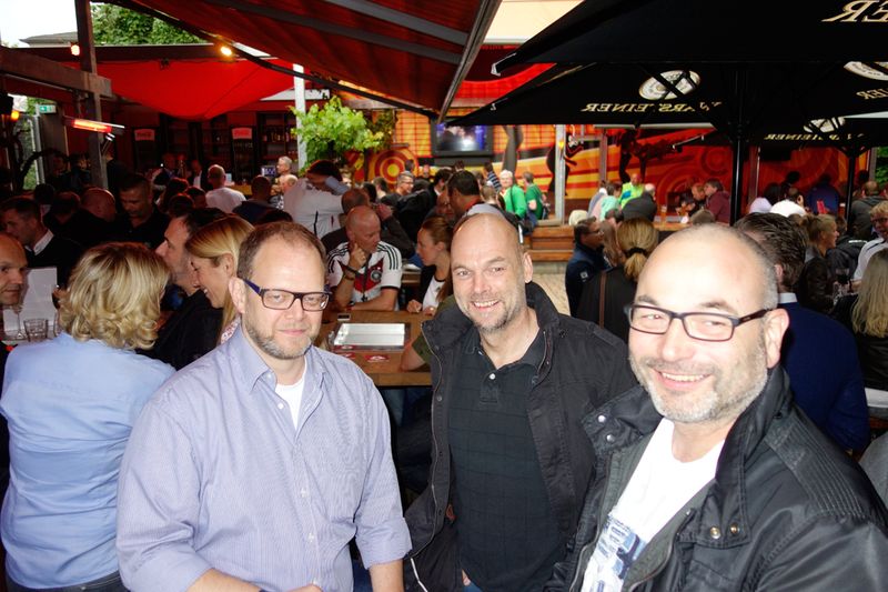 Club der 3-Tage-Bärte, (v. l.) Gunnar Ehlers, PNY, Sascha Müller und Thomas Flemming, Micron. (Bild: IT-BUSINESS)