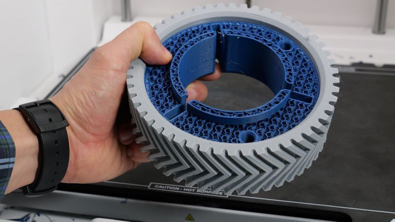 A trend in 2026: Multi-material printing – By combining different materials in a single print, advanced design possibilities can be unlocked, assembly steps reduced, part performance improved, and development times accelerated.(Image:  Ultimaker)