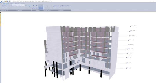 3D-Darstellung eines Bauabschnitts der Blockrandbebauung im Gebäudemodell GEO.(Bild: Tim Kullmann)