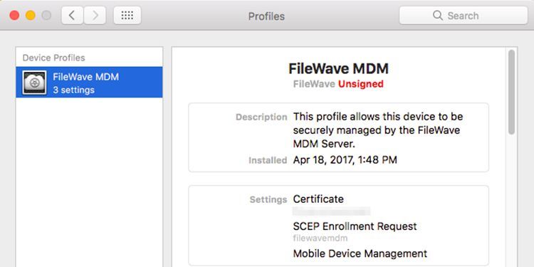 FileWave –  Mobile Device Management Mit FileWave lassen sich alle Geräte gemeinsam verwalten, IT-Silos abbauen und gemeinsame Workflows über alle Geräte und Betriebssysteme hinweg nutzen. Einfach zu erstellende Konfigurationsprofile und intelligente Gruppen erleichtern dabei die Verwaltung mobiler Geräte. FileWave unterstützt auch Apples DEP und VPP. Diese Frameworks, die ursprünglich für das mobile Gerätemanagement von iOS-Geräten entwickelt wurden, erstrecken sich auch auf MacOS-Computer. Zusätzlich zum traditionellen Client-Management können Macs mit FileWave in MDM registriert werden. Die MDM-Funktionen von FileWave erstrecken sich auch auf Chromebooks und Android-Geräte. Eine vollständige Bestandsaufnahme und Verfolgung (einschließlich Geotracking) aller Geräte liefert die Daten, die benötigt werden, um die Produktivität der Benutzer und die Sicherheit des Netzwerks zu gewährleisten. Zur Produktseite des Herstellers  (Bild: FileWave)
