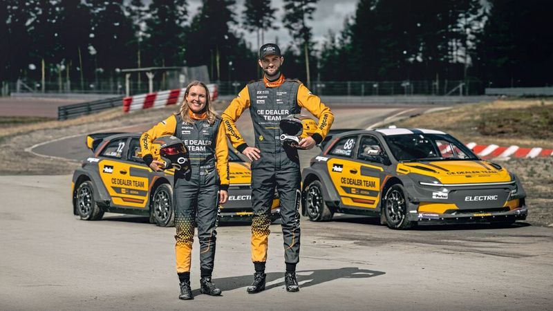 Die Fahrer des CE-Dealer-Teams: Klara Andersson & Niclas Grönholm.(Bild:  Wondermedia AB)
