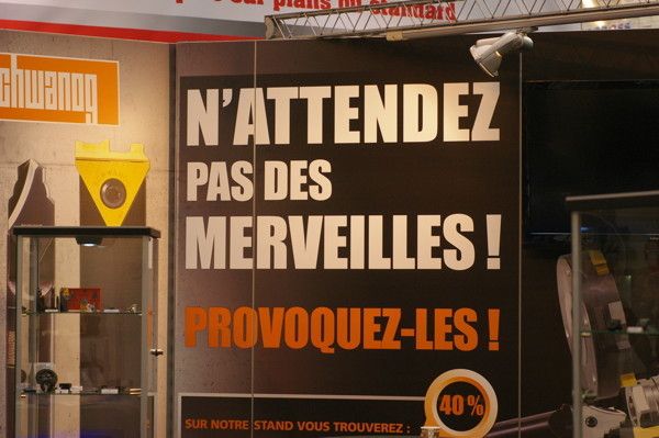 Simodec 2014: Une annonce percutante de Schwanog «N'attendez pas des merveilles ! Provoquez-les ! » (Image: MSM / JR Gonthier)