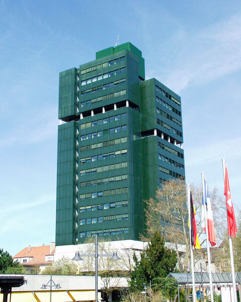 Das Rathaus in Lörrach (Stadt Lörrach)