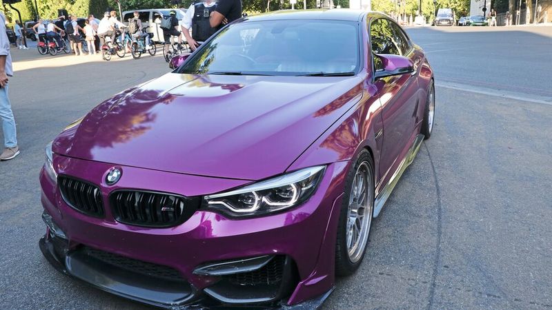 Ziemlich auffällig war dieser BMW M3. (Bild: Metropolitan Police London)