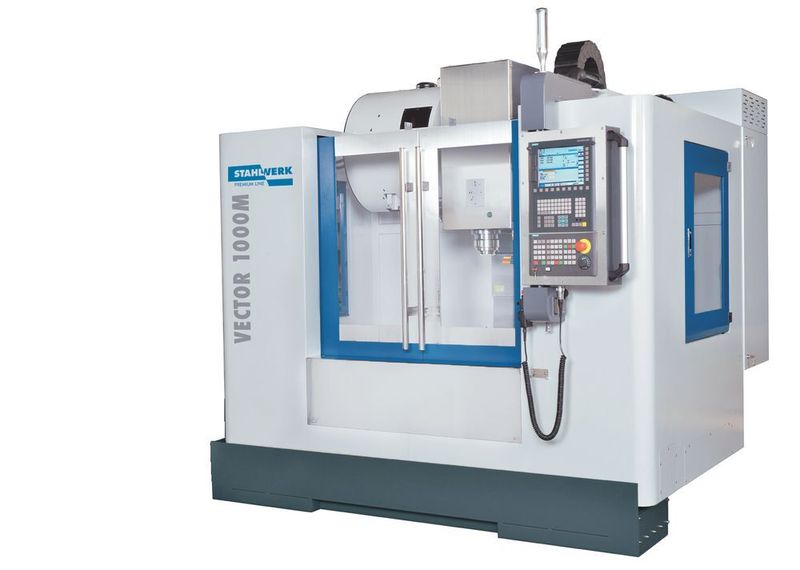 Die Vector 1000 M ist eine weitere CNC-Werkzeugmaschine von Stahlwerk, die Knuth auf der EMO zeigt. Attraktiv im Preis soll dieses kompakte All-in-one-Vertikal-Bearbeitungs-System in Standardkonfiguration für verschieden Zerspanungsaufgaben bestens konzipiert sein. (Knuth)