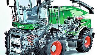 Bild 1: Die Siebkasten Baugruppe schützt den Kühler eines Feldhäckslers vor Schmutz und sorgt für ausreichende Luftzufuhr. (Bild: Fendt)