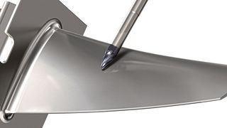 Der Schaftfräser Tung Meister von Tungaloy kommt unter anderem für die Bearbeitung von Turbinenschaufeln zum Einsatz. (Tungaloy)