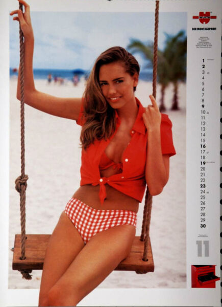 Neben Models zeigte Würth im Kalender 1997 auch Produkte. (Würth)