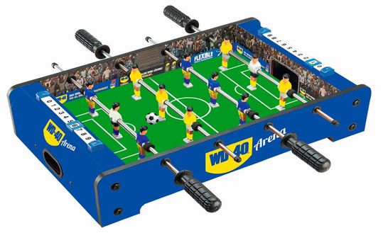 Der Bierkasten-Tischkicker von WD-40 als Verkausfsförderungsmaßnahme(Bild:  WD-40)