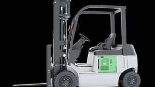 Gabelstapler mit wasserstoffbetriebener Brennstoffzelle. (Bild: Plug)