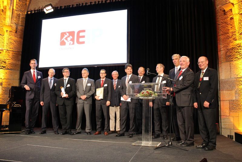The overall award winner Gerresheimer with the jury. (Source: Schulz)