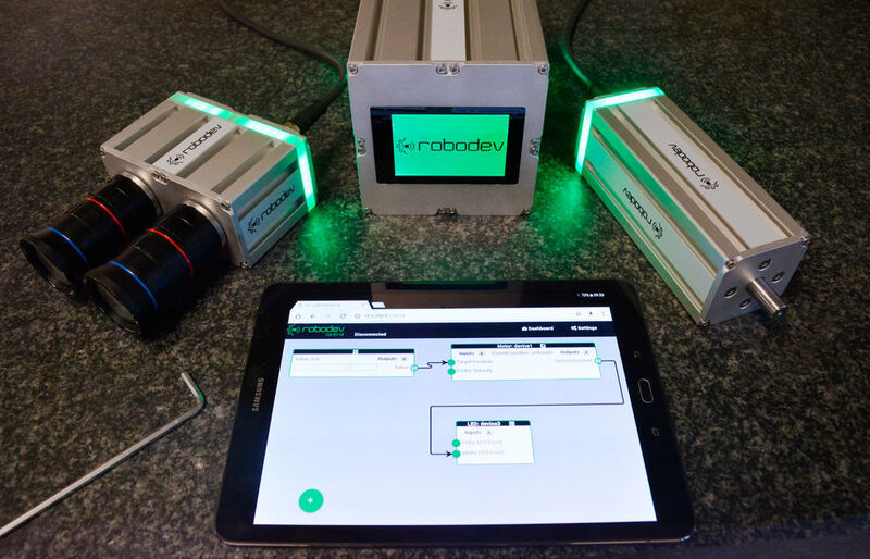 Das Karlsruher Start-up Robodev bietet individuelle Automatisierungslösungen für die wirtschaftliche Produktion und Montage kleiner Stückzahlen, basierend auf einem intelligenten Modulbaukasten. (Robodev GmbH)