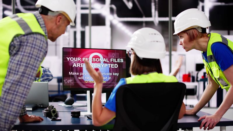 Produktionsanlagen werden zunehmend vernetzt und damit verwundbarer. Zielgerichtete Angriffe  darauf können die komplette Produktion lahmlegen. (Bild:  © Andrey Popov/stock.adobe.com)