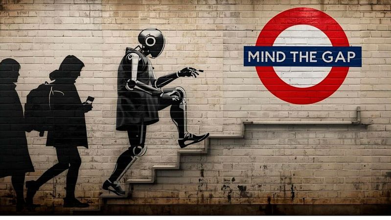 Trotz KI-Optimismus bremst eine „KI Experience Gap“ das Potenzial jener.(Bild:  Canva / KI-generiert)