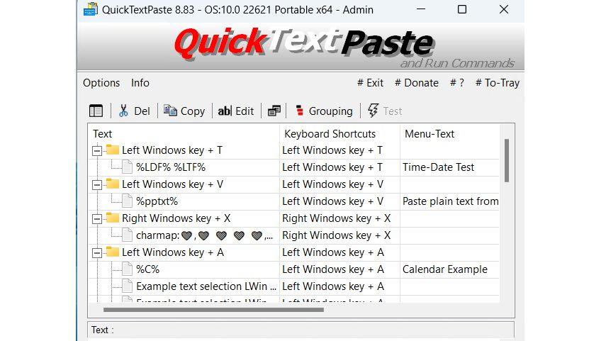 QuickTextPaste: Zwischenablage mit Shortcuts nutzen