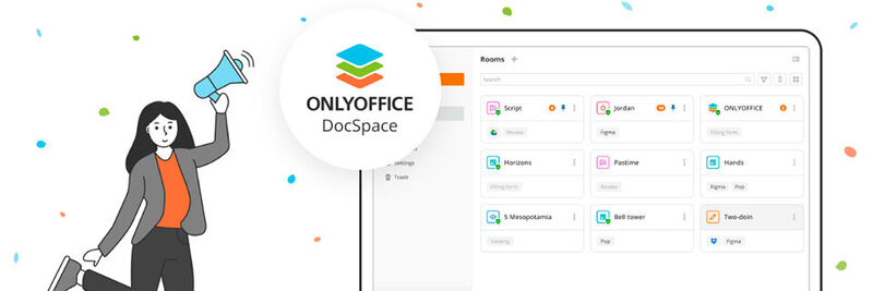 DocSpace soll Nutzern von Onlyoffice künftig bei der kollaborativen Bearbeitung von Dokumenten helfen.