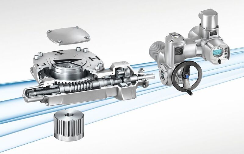 GS gearboxes are frequently combined with Auma actuators. (Picture: Auma)