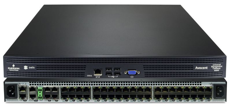 Abbildung 6: Das Avocent Universal Management Gateway ist gleichermaßen das Hardware-Gegenstück zur Trellis-Software. Die Appliance sammelt und aggregiert Daten, kann aber auch als KVM remoten Access vermitteln. (Bild: Emerson)