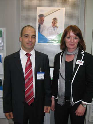 Hasan Varel von CA und Nicole Doré von Ingram Micro (Archiv: Vogel Business Media)